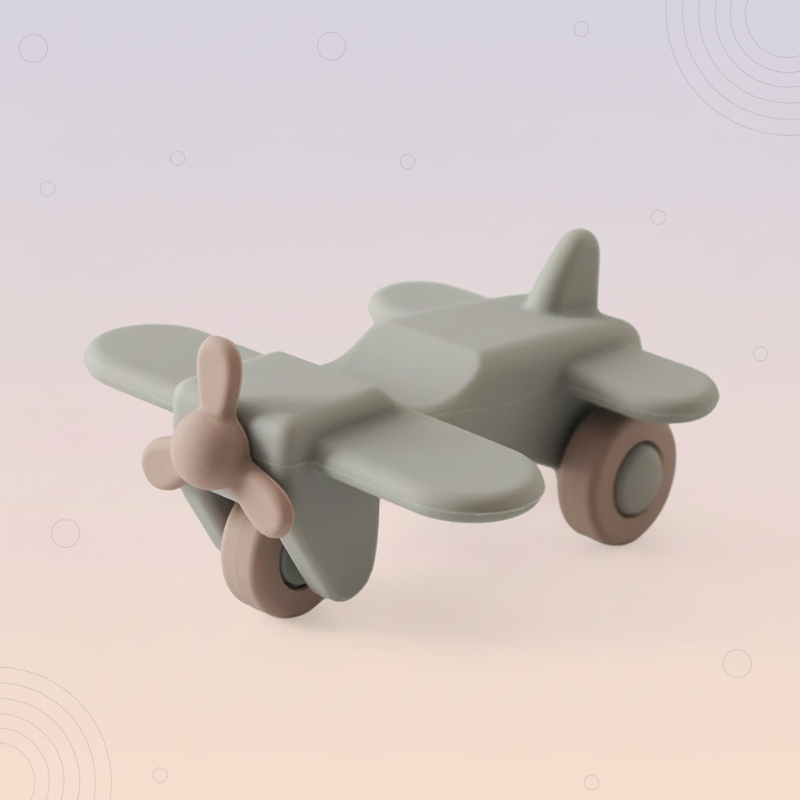 Montessori Silicone Toy Car – Sikker & bidvenlig – Bidelegetøj i form af et køretøj i silikone