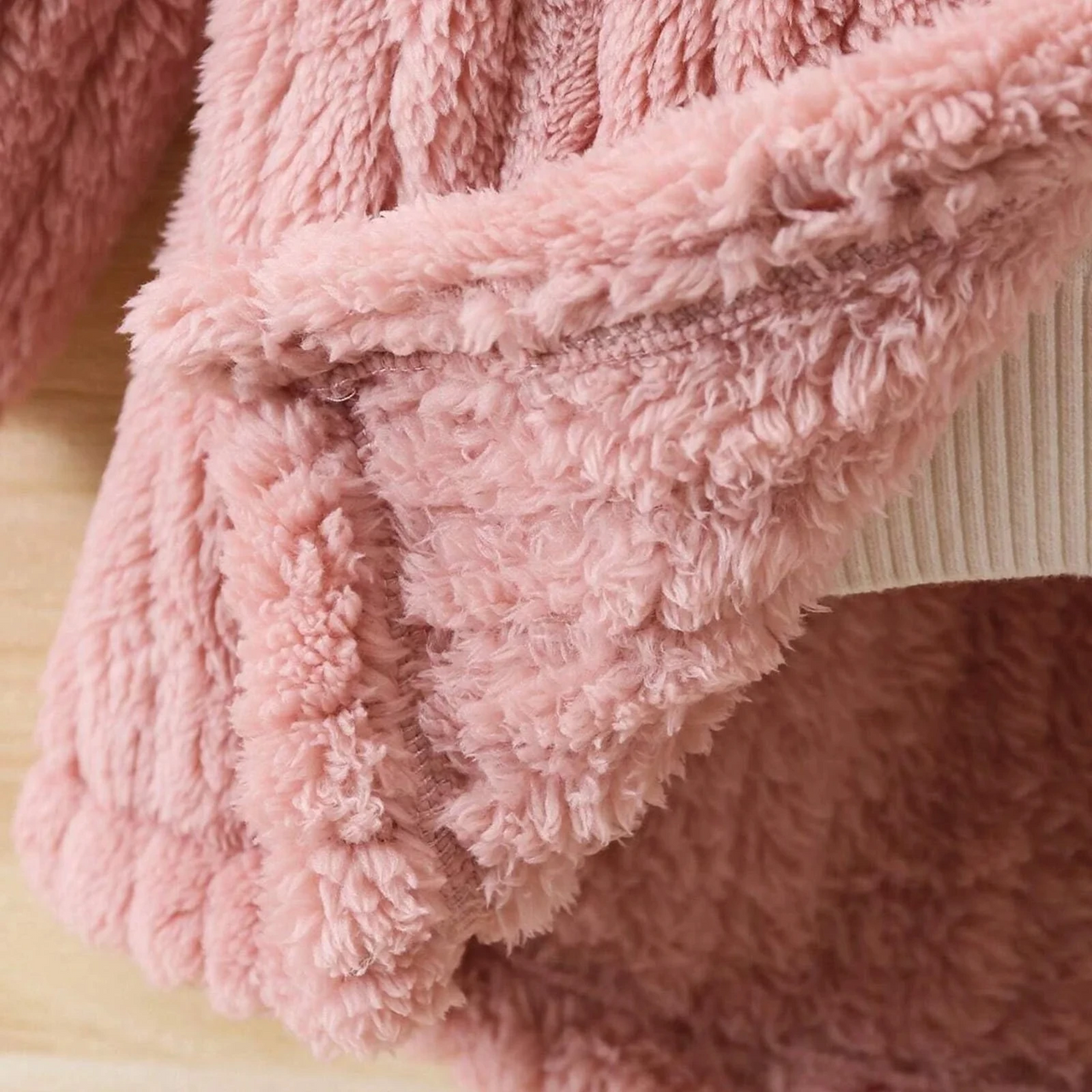 Mini Fashion™ - Blødt inderfor i fleece til piger - Vinterfrakke