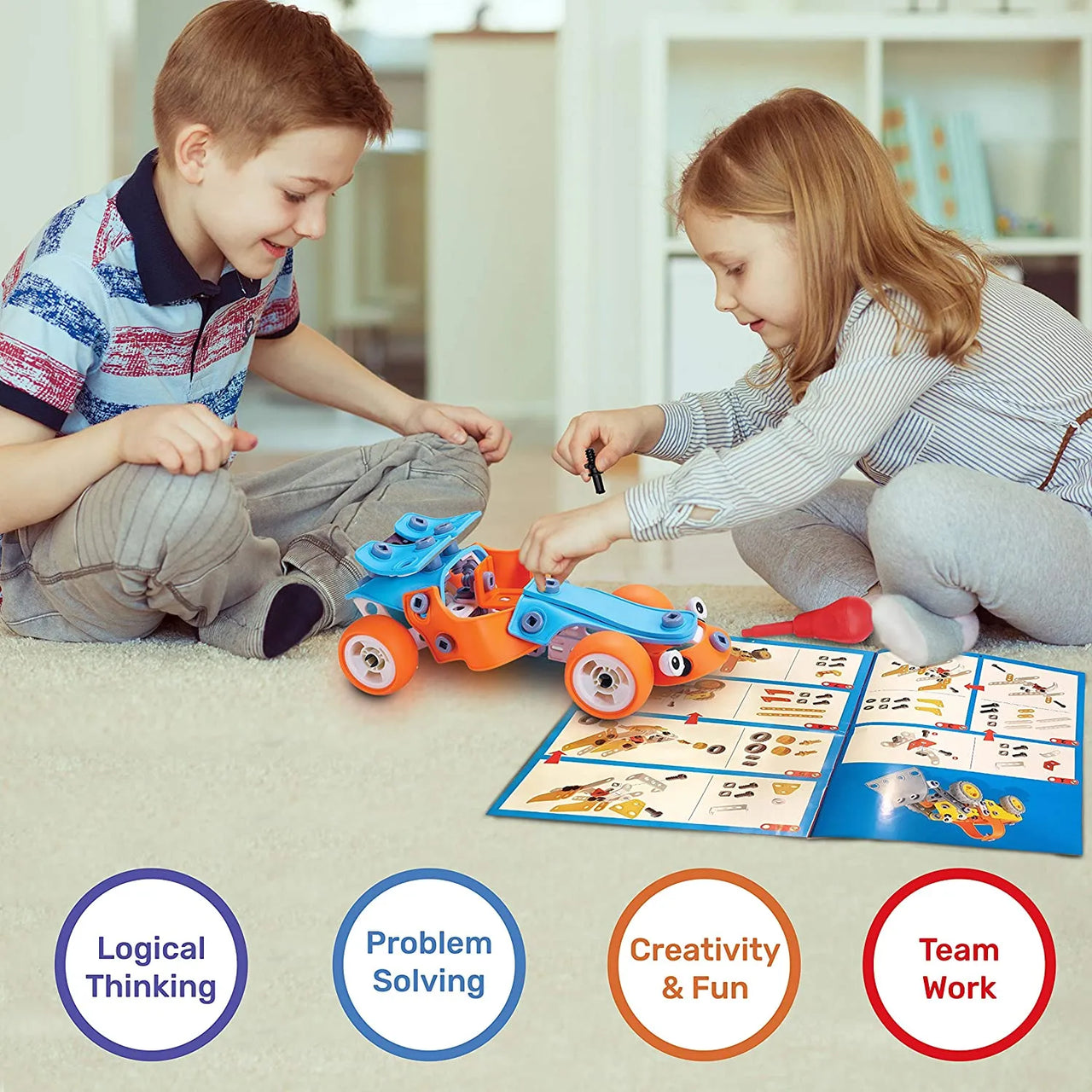 Build Genius Playset™ - Fantasifuld konstruktion - STEM-legetøj