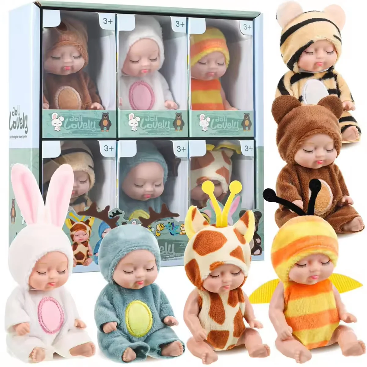 LittleDolly – Sødt og hyggeligt – Babydukke i et muntert dyrekostume