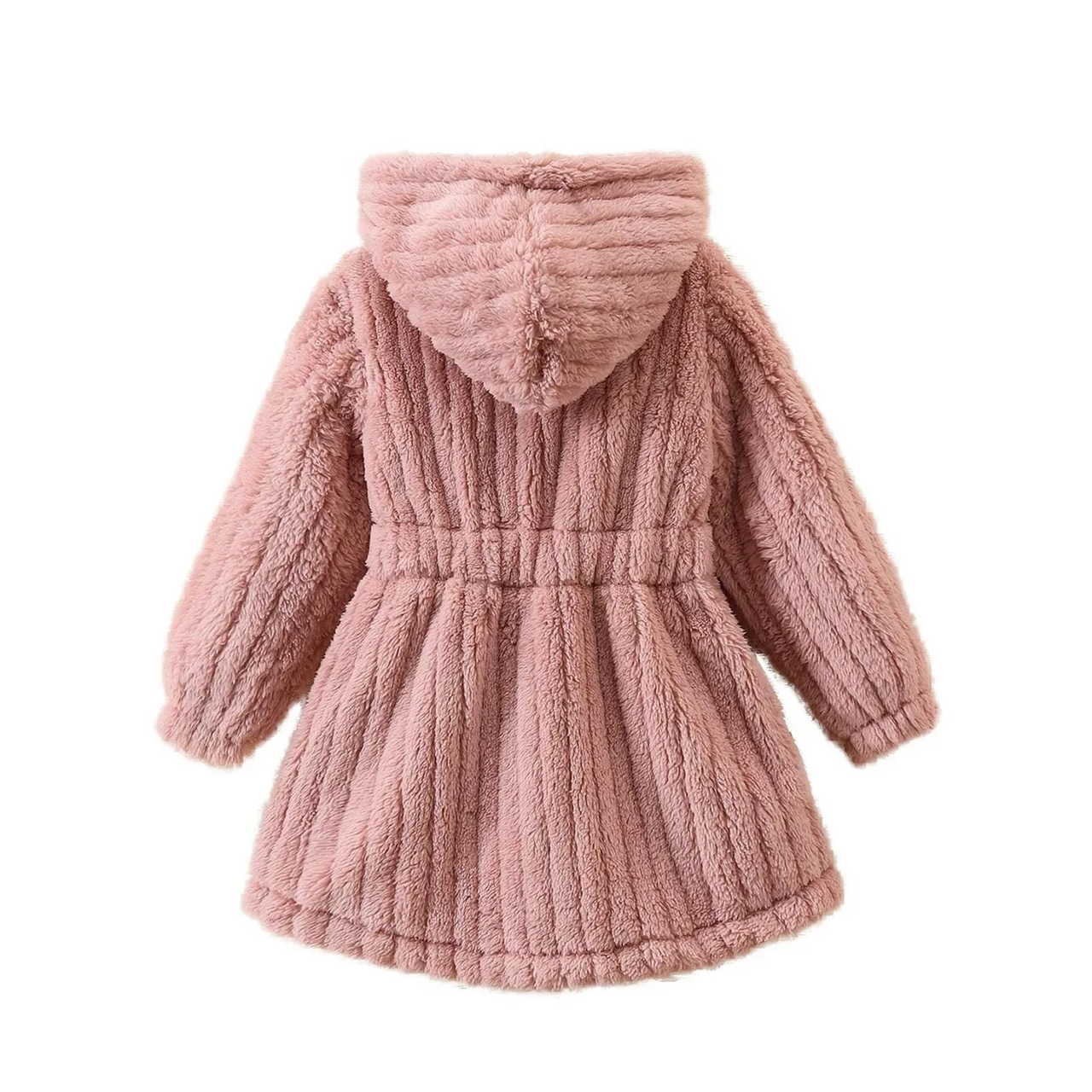 Mini Fashion™ - Blødt inderfor i fleece til piger - Vinterfrakke