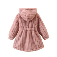 Thumbnail for Mini Fashion™ - Blødt inderfor i fleece til piger - Vinterfrakke