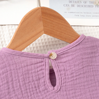 Thumbnail for SoftCharm – Elegant og behageligt – Pigesæt med bluse med flæser og lange bukser