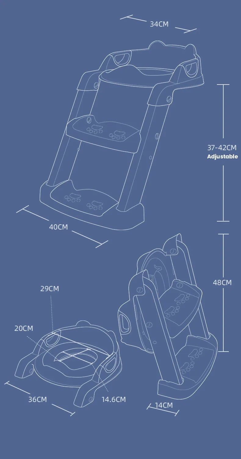 Potty Training Seat™ - toilettræning for de mindste - sammenklappelig potte
