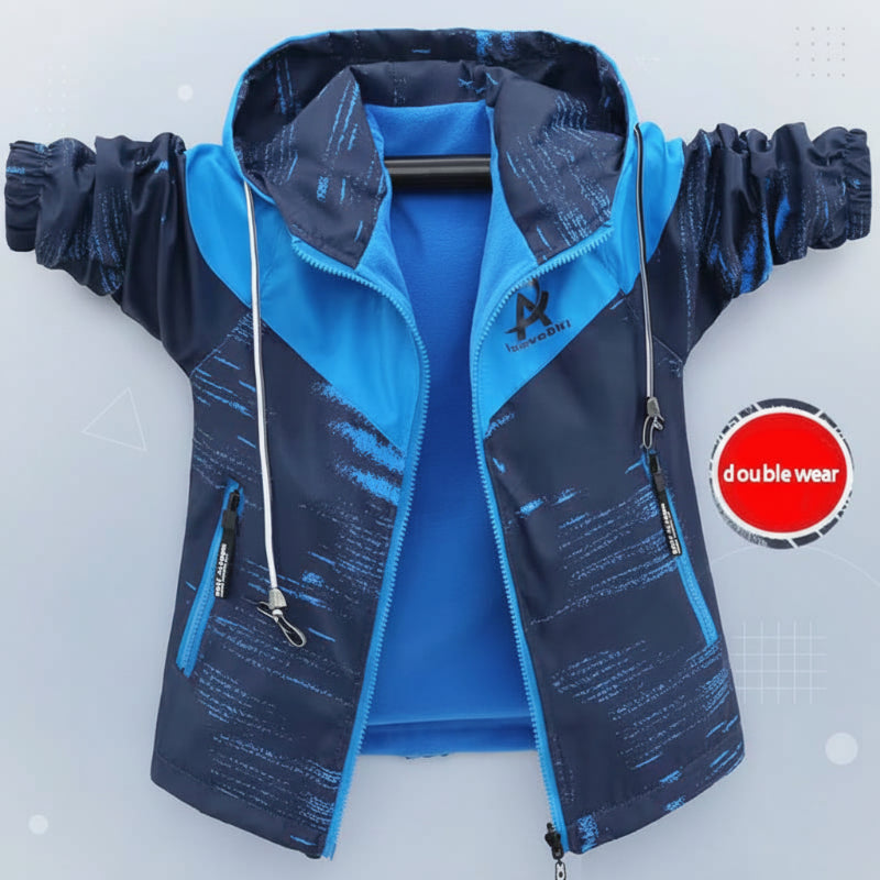 Reversible Kids Jacket – Vandtæt og vindtæt – Letvægtsjakke