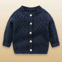 Thumbnail for CozyCub – Komfortabel og moderigtig – strikket cardigan til børn