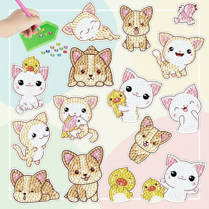 GemArt – Skyggefuld & skinnende – Diamantmaleri-klistermærker