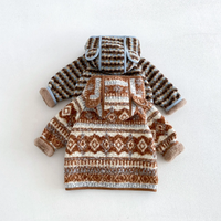 Thumbnail for LittleWarm – Hyggelig og stilfuld – Vinterfrakke med Fair Isle-mønster