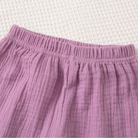 Thumbnail for SoftCharm – Elegant og behageligt – Pigesæt med bluse med flæser og lange bukser