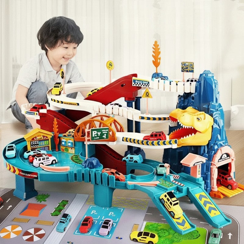 JurassicRun – Cool & lærerigt – Dino-racerbane med biler