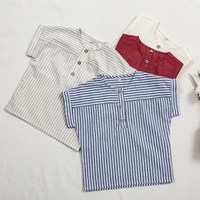 Thumbnail for LittleClassic – Elegant og behagelig – Linnedskjorte til drenge med knapdetaljer