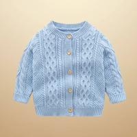 Thumbnail for CozyCub – Komfortabel og moderigtig – strikket cardigan til børn