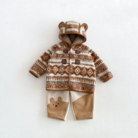 Thumbnail for LittleWarm – Hyggelig og stilfuld – Vinterfrakke med Fair Isle-mønster
