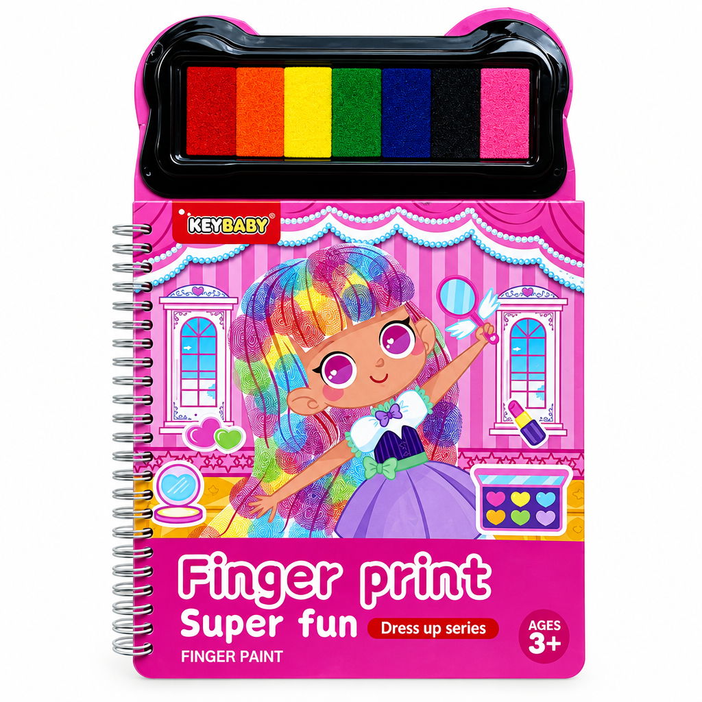 FingerArt – Kreativt & farverigt – Bog om fingermaling til børn