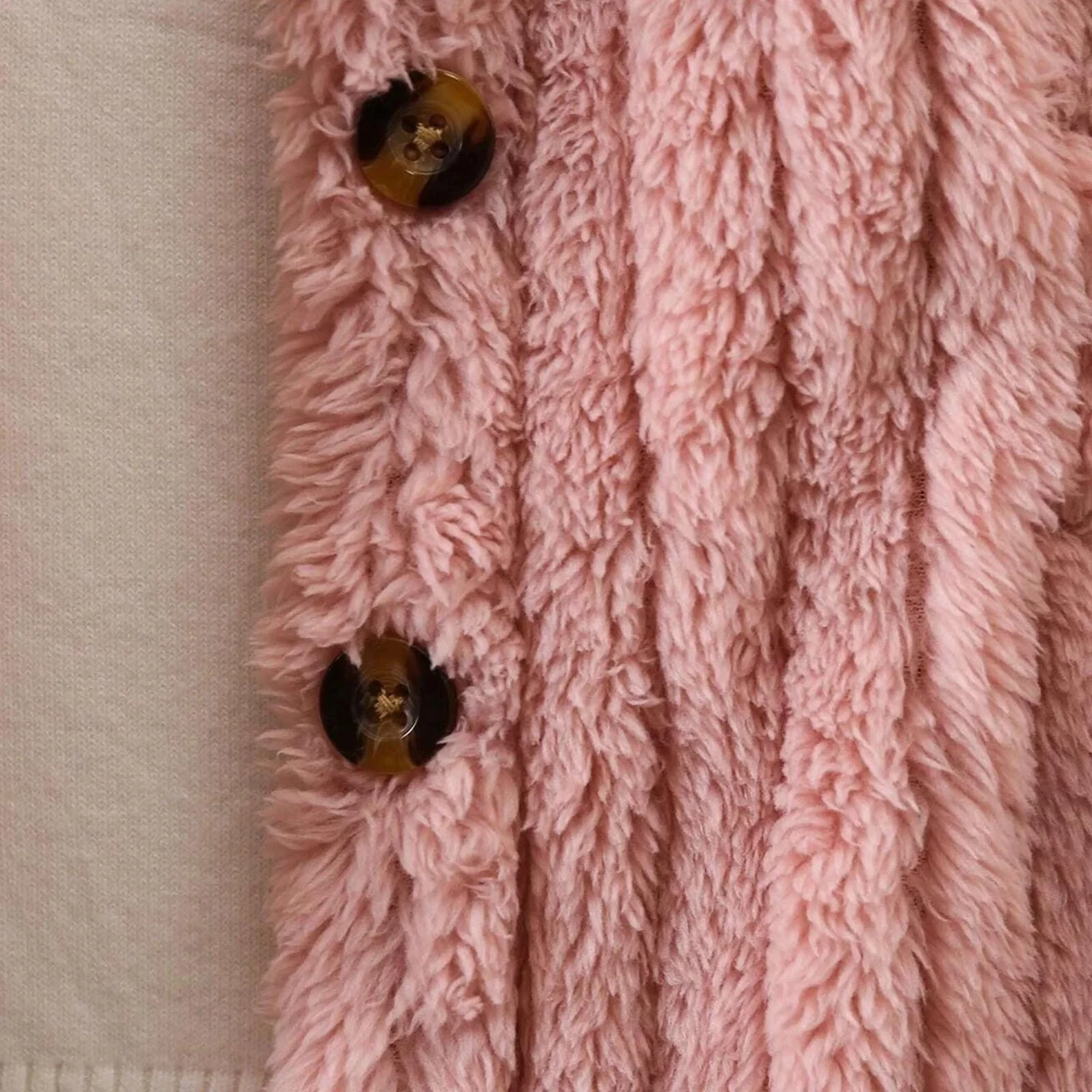 Mini Fashion™ - Blødt inderfor i fleece til piger - Vinterfrakke