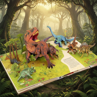 Thumbnail for JurassicKids – Spændende og lærerigt – 3D-pop-up-bog om dinosaurer