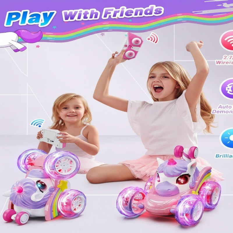 GlowRide – Farverig og aktiv – Unicorn RC-bil