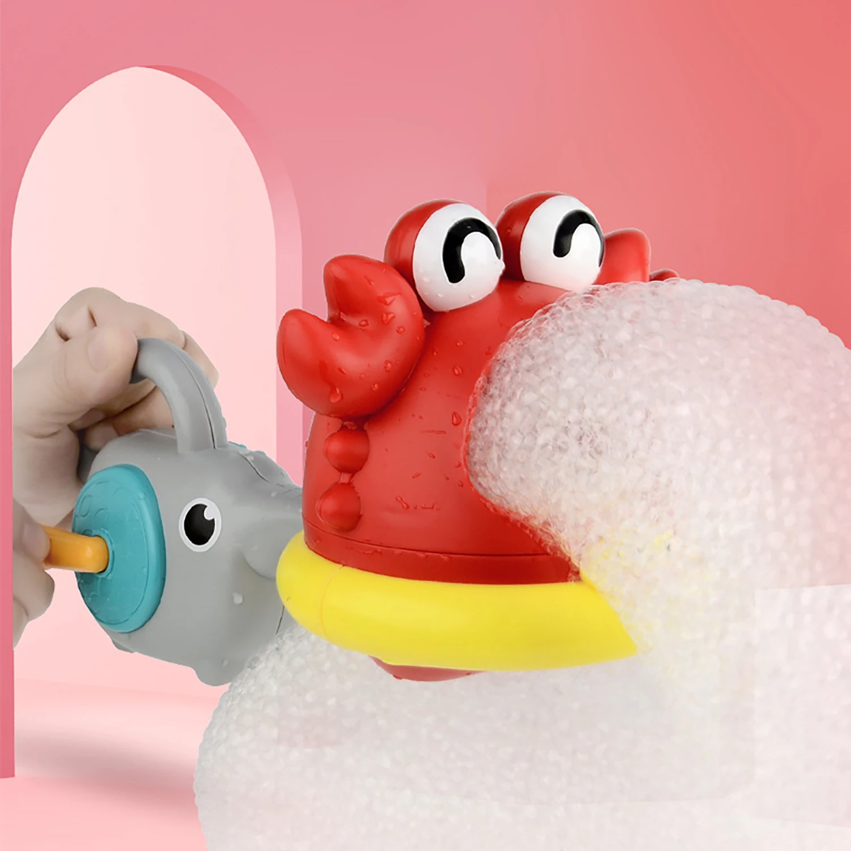 BubblePlay – Lærerigt & sjovt – Krabbe-boble-badelegetøj