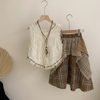 TinyTrends – Boho Chic & sød – Hæklet top med ternet nederdel