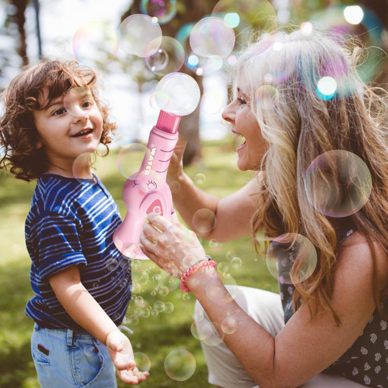 Electric Bubble Maker – genopladelig og med lys til børn