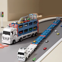 Thumbnail for CarHauler – Legende & eventyrligt – Biltransportør-legesæt med racerbiler
