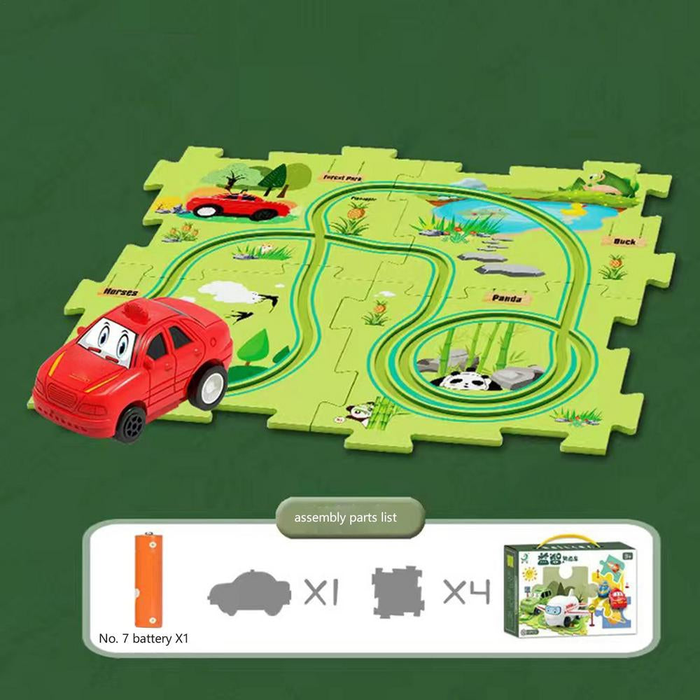 Car Track™ - Byg, leg og opdag - sæt med legetøjsbiler