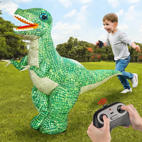 Thumbnail for MegaDino – Eventyrligt & interaktivt – Oppustelig fjernstyret dinosaur