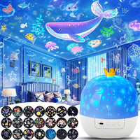 Thumbnail for CosmoGlow – Drømmende og kreativ – Galaxy-projektor-natlampe med 360° rotation