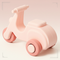 Thumbnail for Montessori Silicone Toy Car – Sikker & bidvenlig – Bidelegetøj i form af et køretøj i silikone