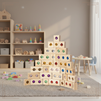 Thumbnail for Rainbow Gem Stacking Blocks – Kreativt og lærerigt – Sæt med træklodser til at stable