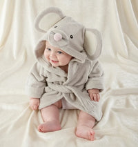 Thumbnail for CozyNest – Blød og absorberende – Badekåbe med dyremotiv