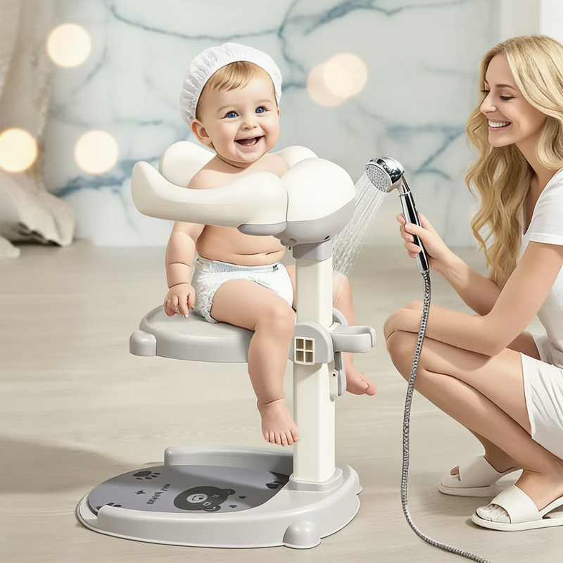 LittleSplash – Stabil og sikker – brusestativ til babyer