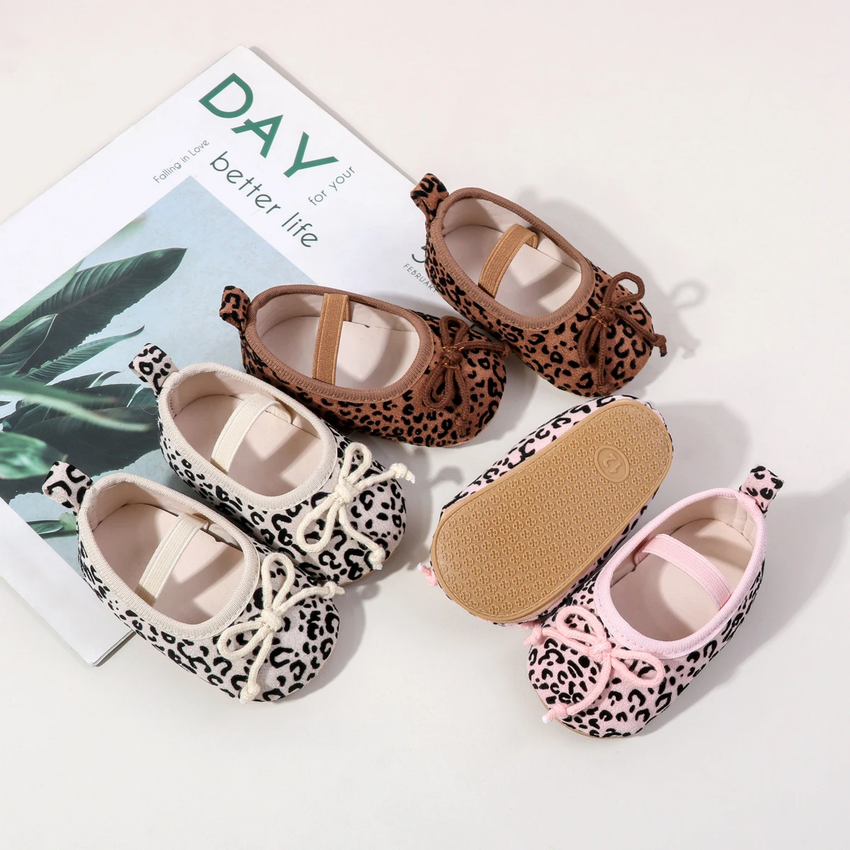 TinyStyle – Sødt & elegant – babypigesko med leopardmønster