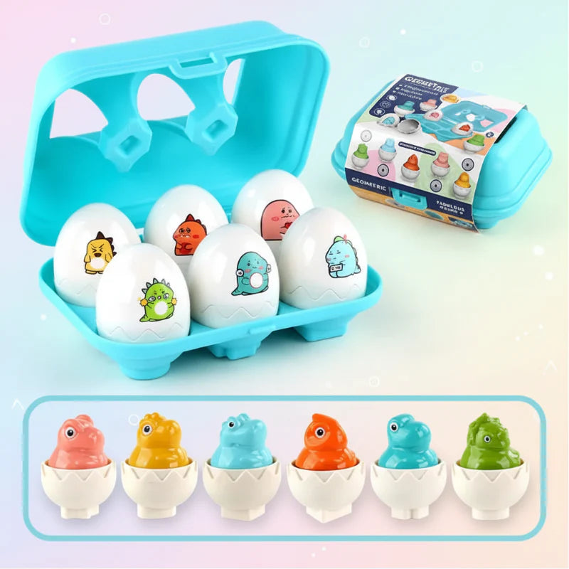 Montessori 3D Eggs Puzzle – En sjov påskeaktivitet – Æg-sorteringsspil
