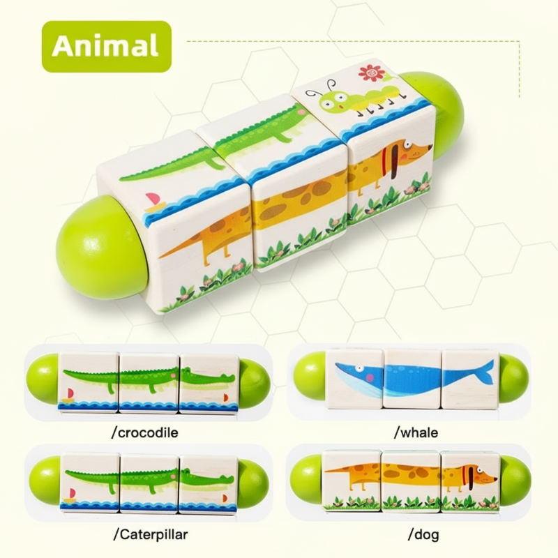 WoodiTurn – Lærerigt & sjovt – Roterende puslespil