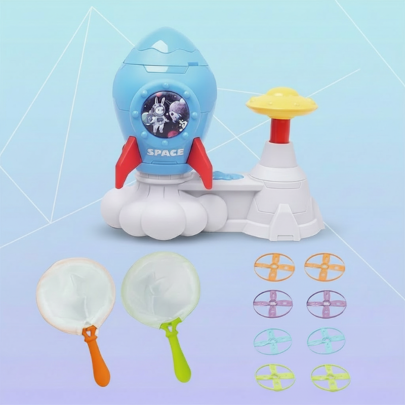 Butterfly Rocket Launcher Game – Aktiv & legende – Flyvende disk-raket