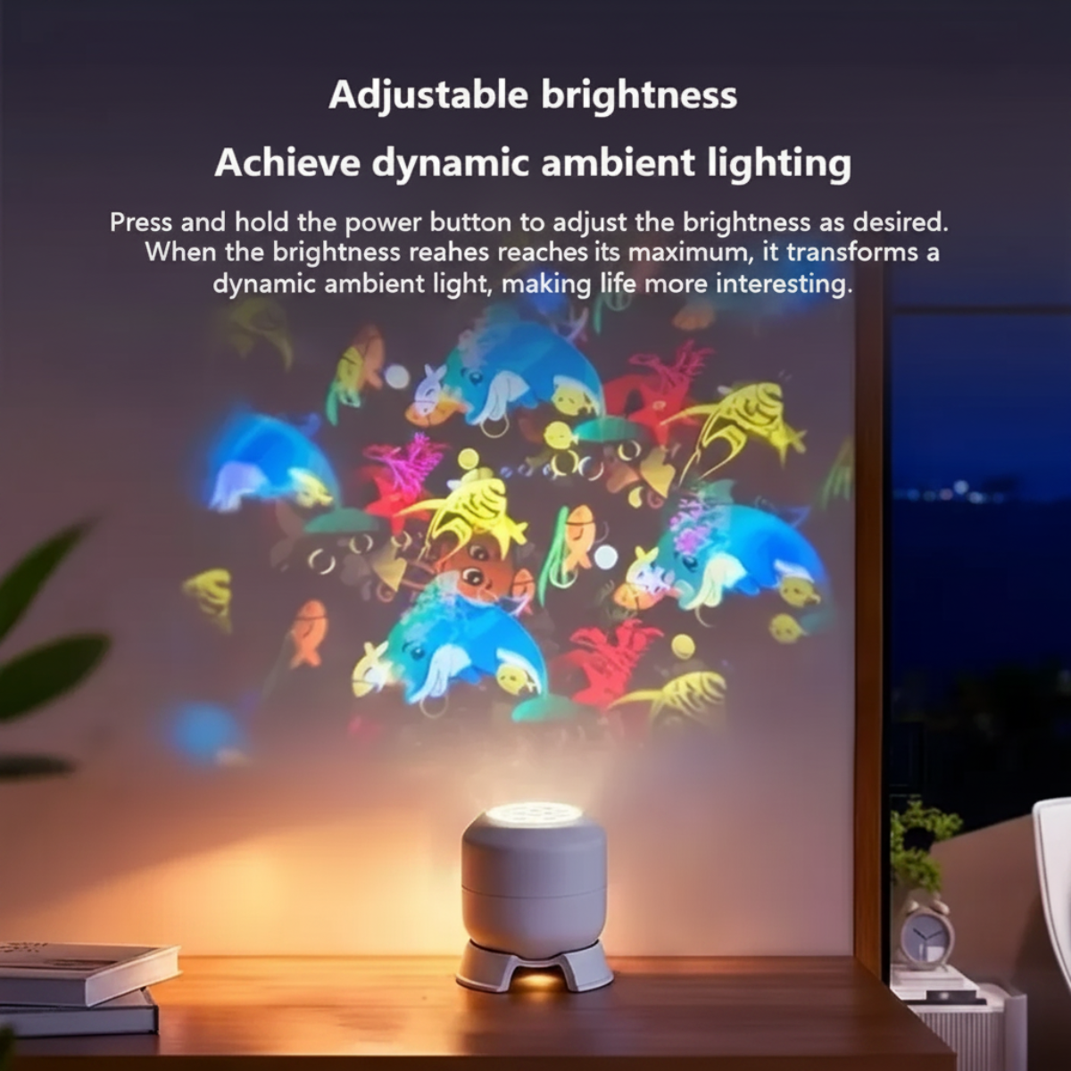 SeaDream – Leg og læring – 360° roterende LED-natlampe