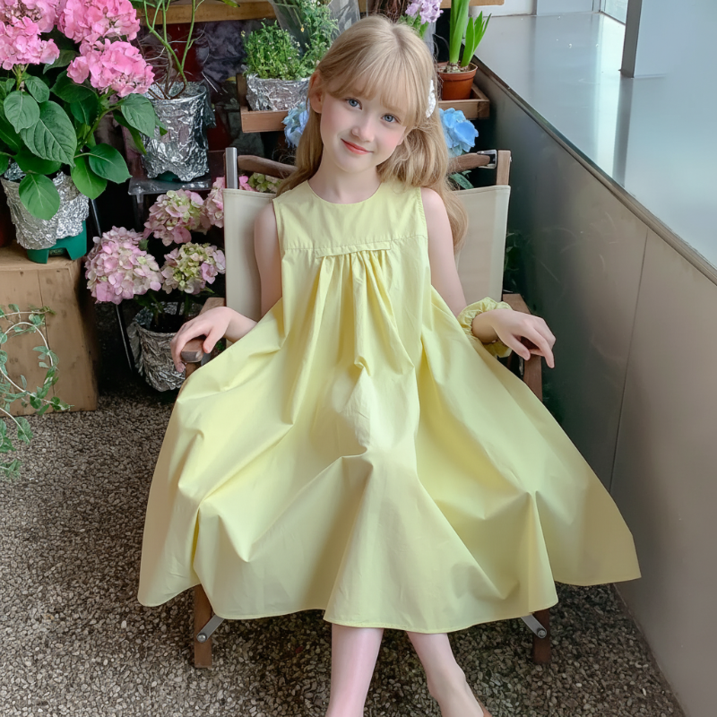 Summer Dress – Let og sommerlig – Gul sommerkjole