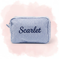Thumbnail for Striped Name Pouch – Personlig og stilfuld – Makeup-taske