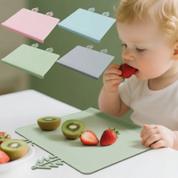 Thumbnail for BabySafe – Praktisk og hygiejnisk – Silikone-dækkeserviet med opstående kant