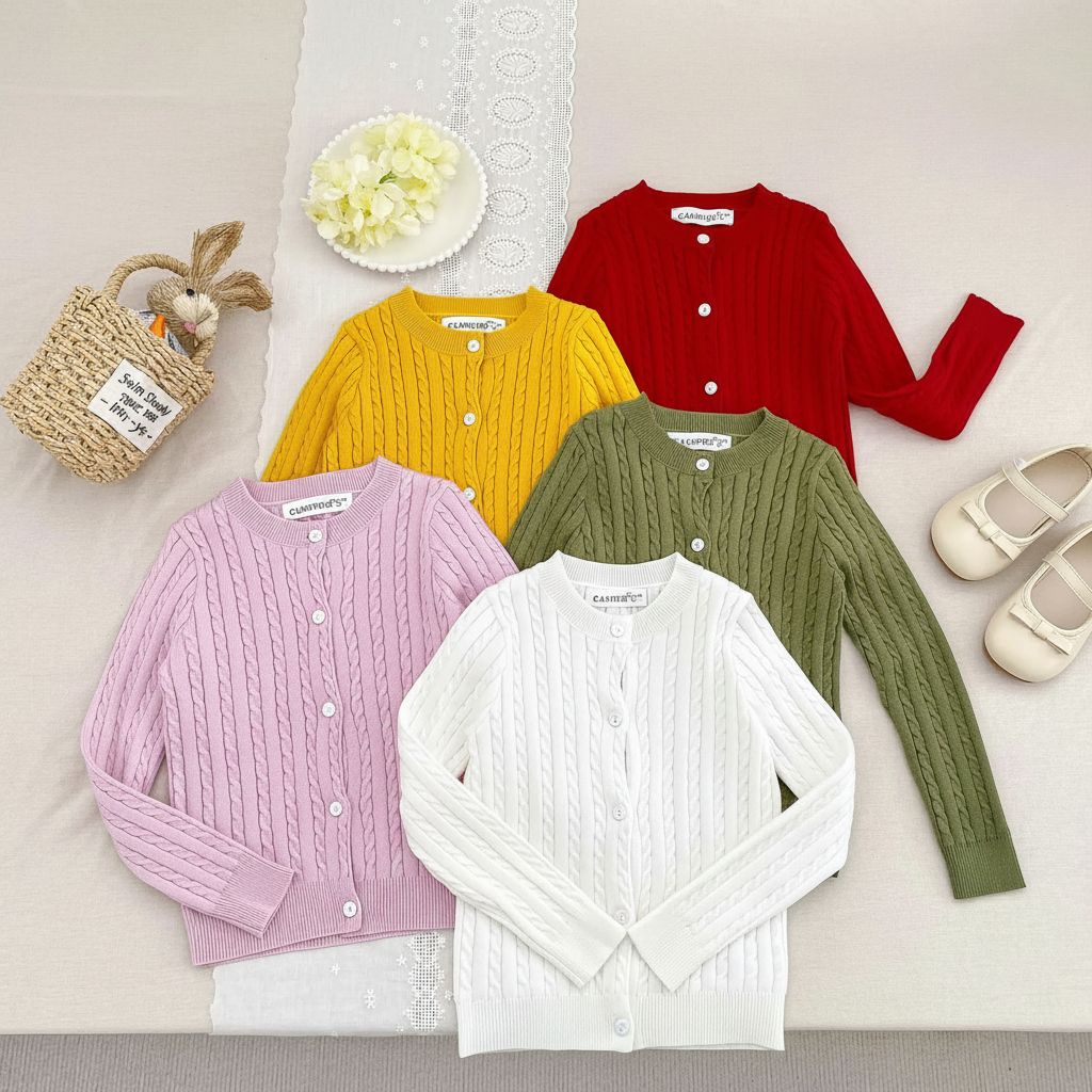 CozyBelle – Elegant og varm – strikket vest med knapper