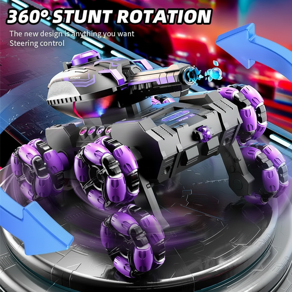 CrazyWheels – Sej & spændende – RC-tankvogn med gelkugle-skyder