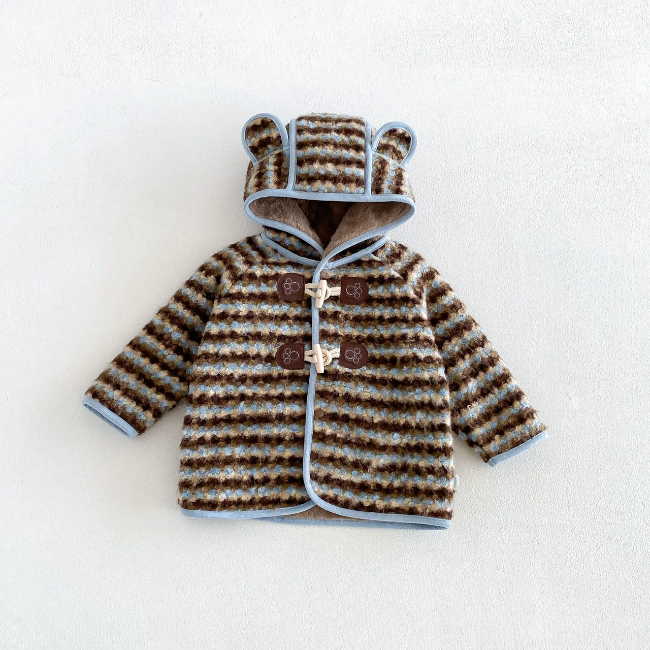 LittleWarm – Hyggelig og stilfuld – Vinterfrakke med Fair Isle-mønster
