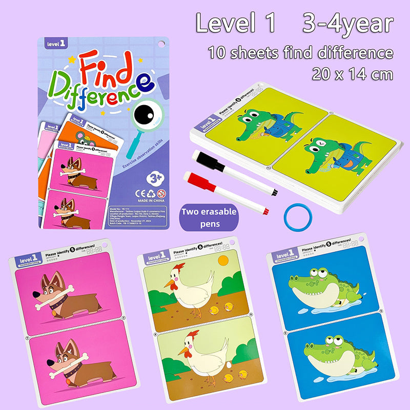 Spot the Difference Game – Koncentration & læring – kortspil