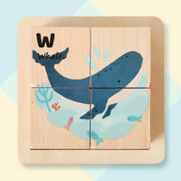Thumbnail for WoodMind – Kreativt og lærerigt – 6-i-1 Montessori-dyrebrik med træbrikker
