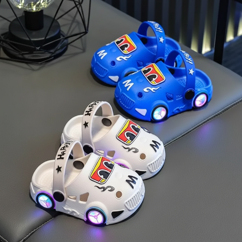 GlowRun – Stilfuldt & sjovt – LED-tøfler til bilen
