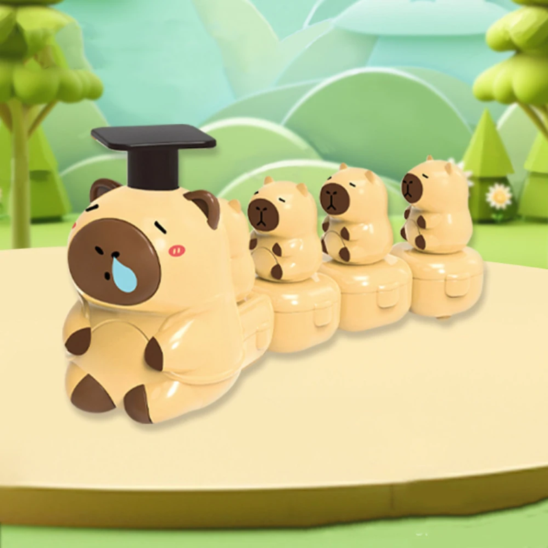 Capybara Train Toy – Legesygt & sødt – Tog med tryk