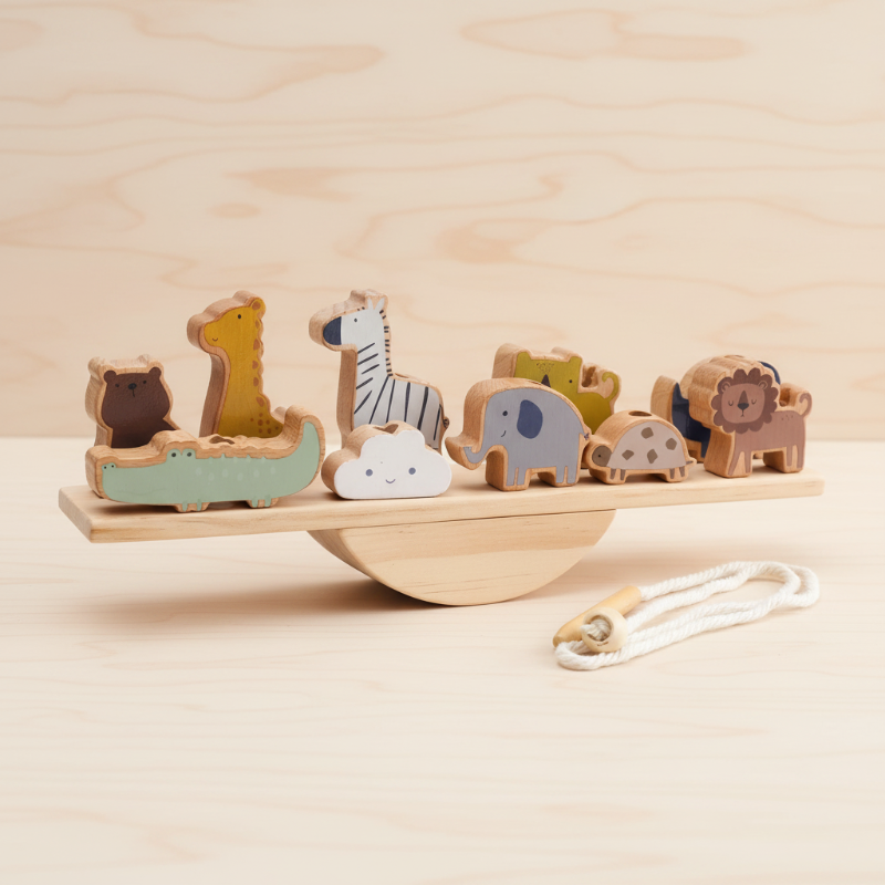 Wooden Forest Blocks – Kreativitet & Udvikling – Sæt med træklodser til at stable