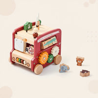 Thumbnail for BusyRide – Lærerigt og alsidigt – Træ Montessori aktivitetsbus