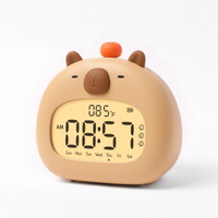 Thumbnail for CappyClock – Sød & multifunktionel – digital vækkeur til børn med natlampe